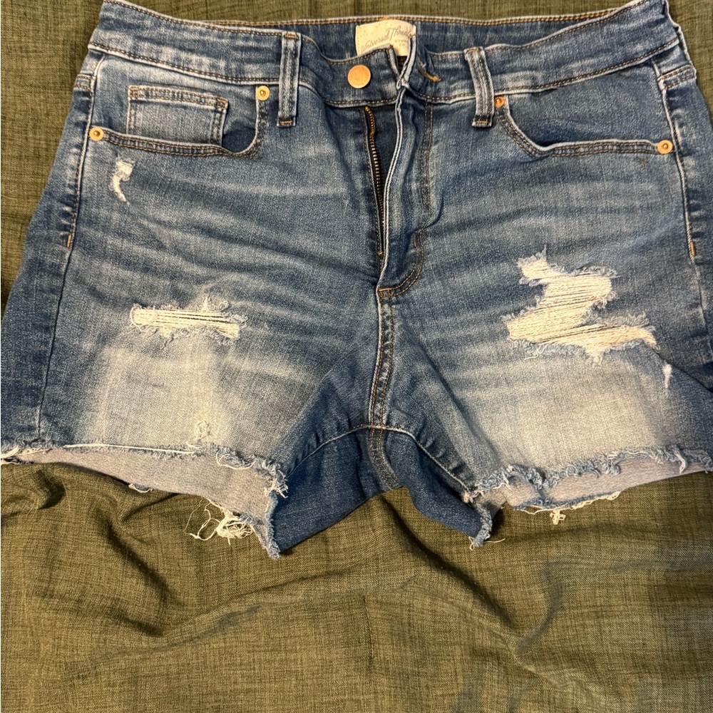Universal Thread Blue Distressed Jean Shorts